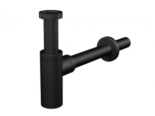 Alcaplast A400Black Сифон для раковины, черный