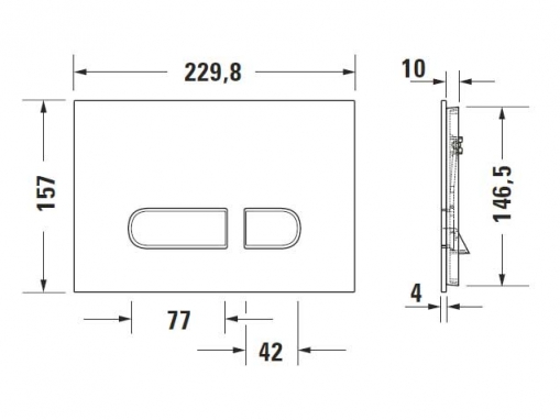Клавиша Duravit A1 WD5002 012