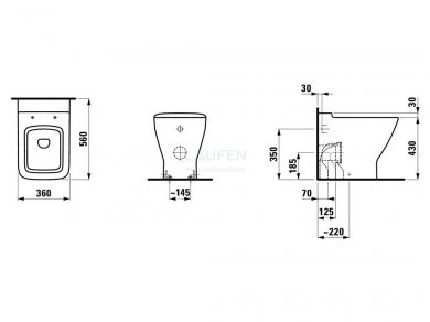 Унитаз Laufen Palace New 8.2370.1