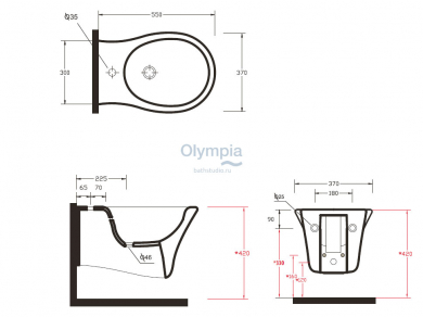 Биде Olympia Formosa FOR220101